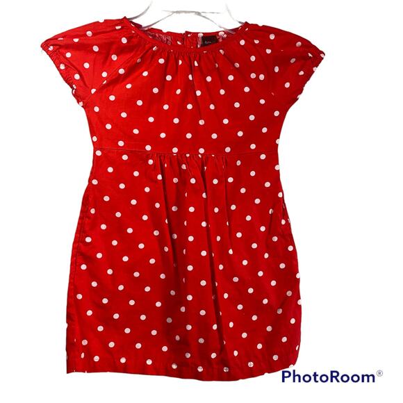Tea Collection Red Polka Dot Dress Pockets 3 Disney Minnie